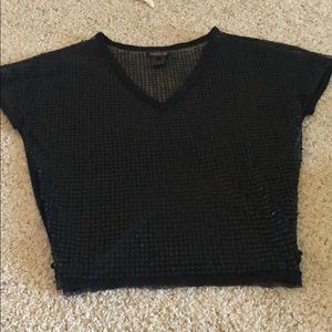 Cool edgy La Rok sequin rocker top